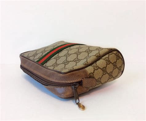 vintage gucci cosmetic case|Gucci makeup bag free gift.